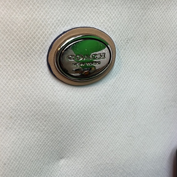 AUTHENTIC COACH CORA PEYTON PORCELAIN BLUE OMBRE HANDBAG PURSE - Picture 12 of 14